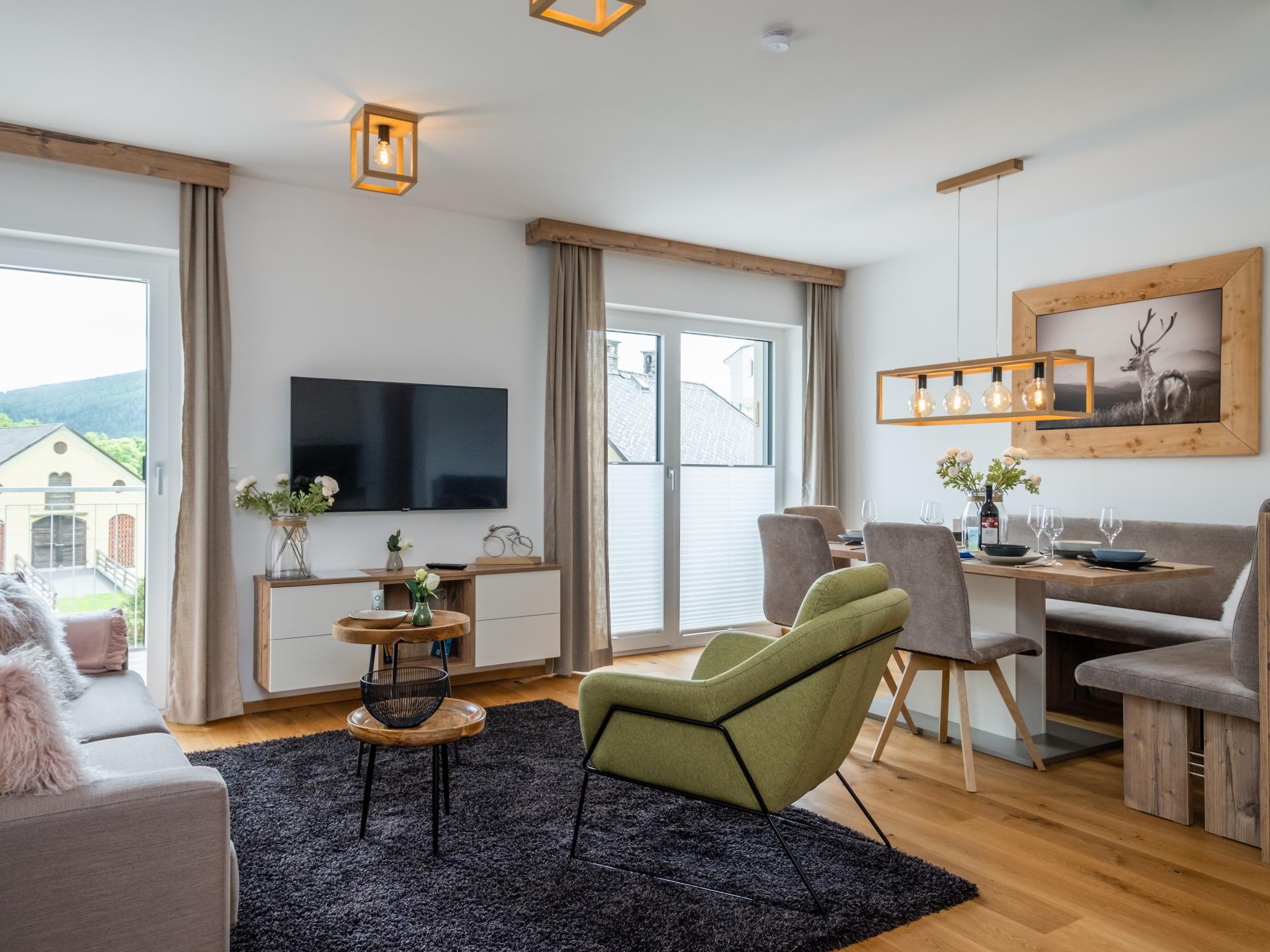 Appartement met uitzicht, comfort en sauna