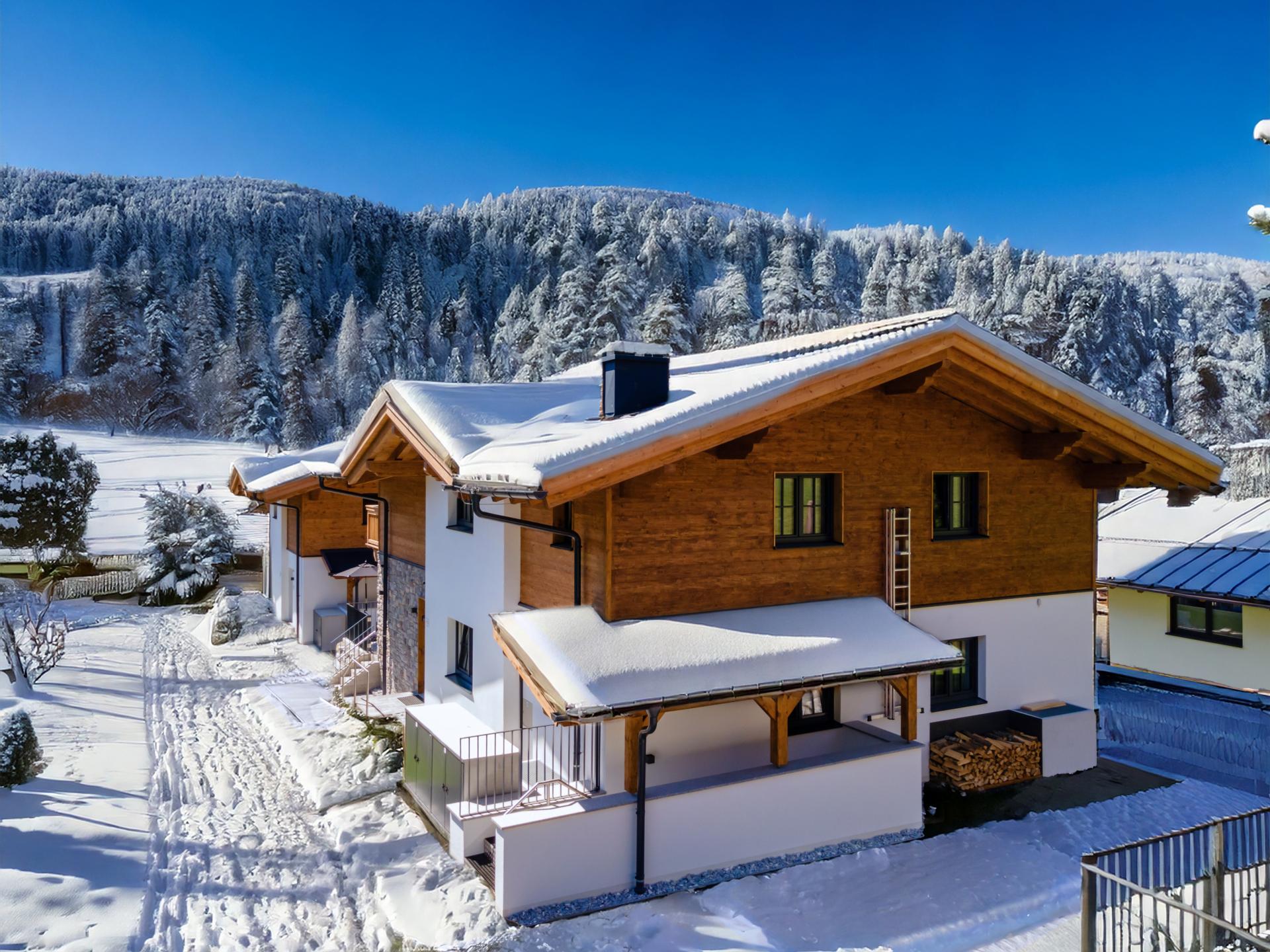 Modern chalet met grenen sauna bij de skilift