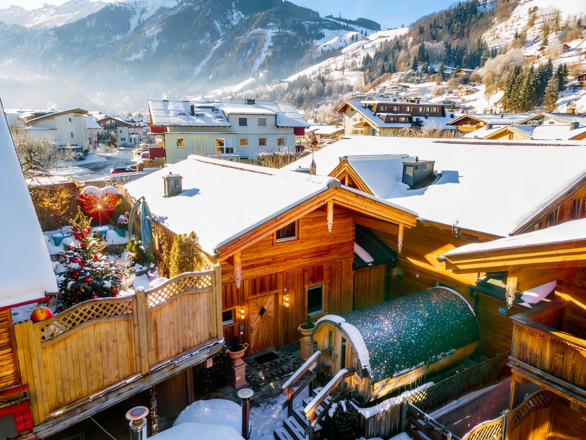 Luxe Chalet met 2 slaaptonnen in hartje Kaprun