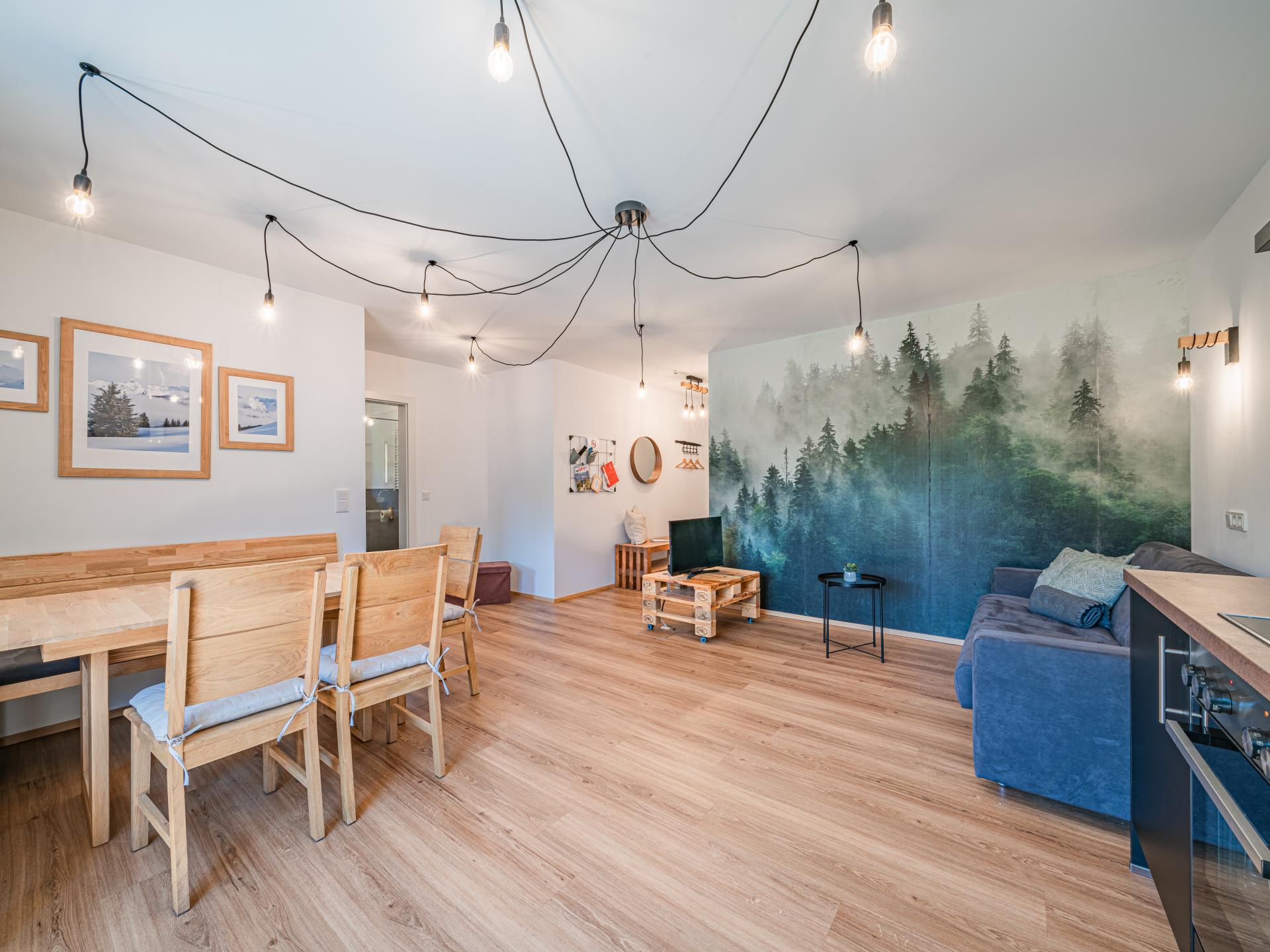 Ruim appartement met balkon, 50m van de skibus