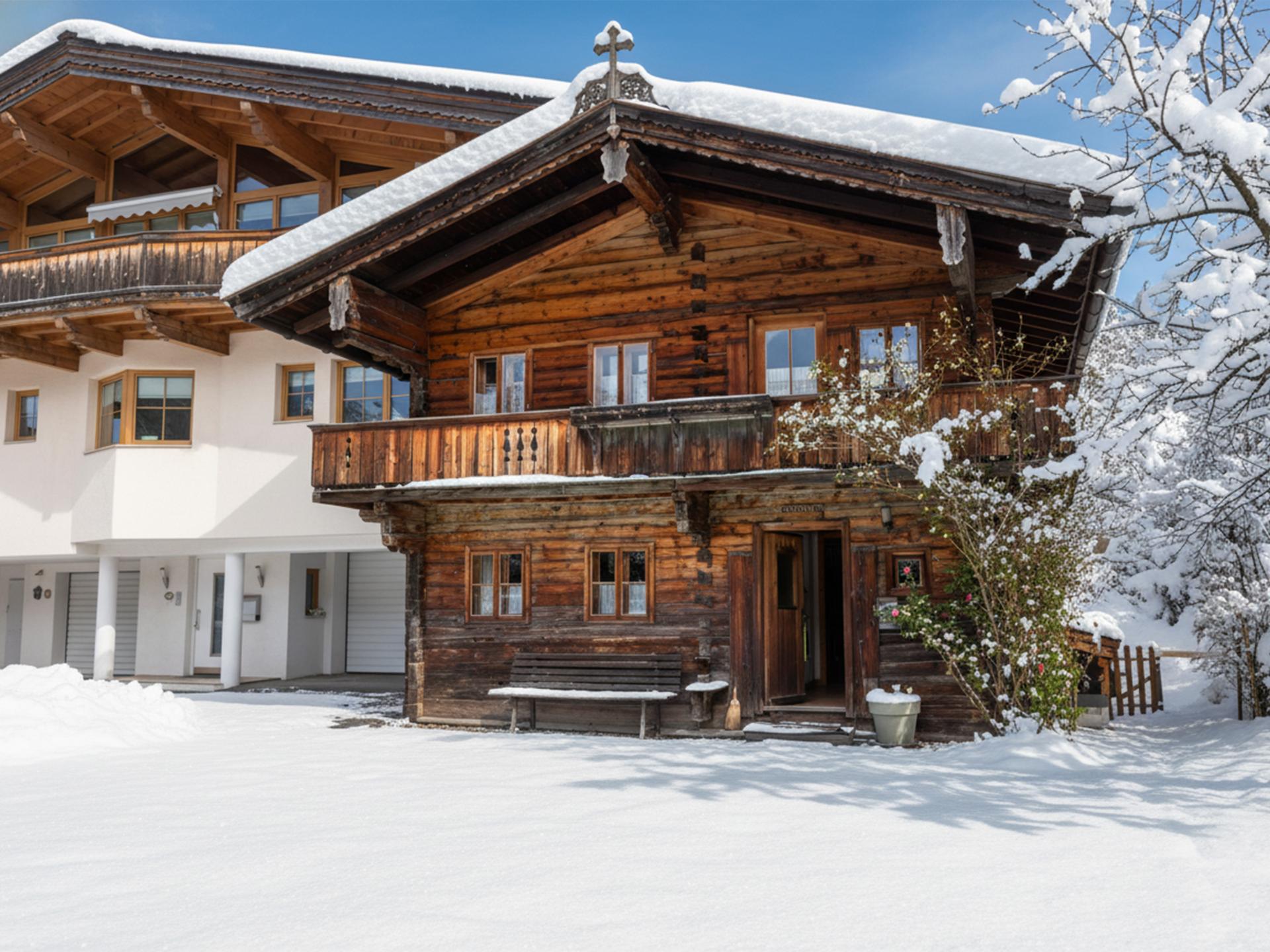 Traditioneel Tirools huis, 270m van de skilift