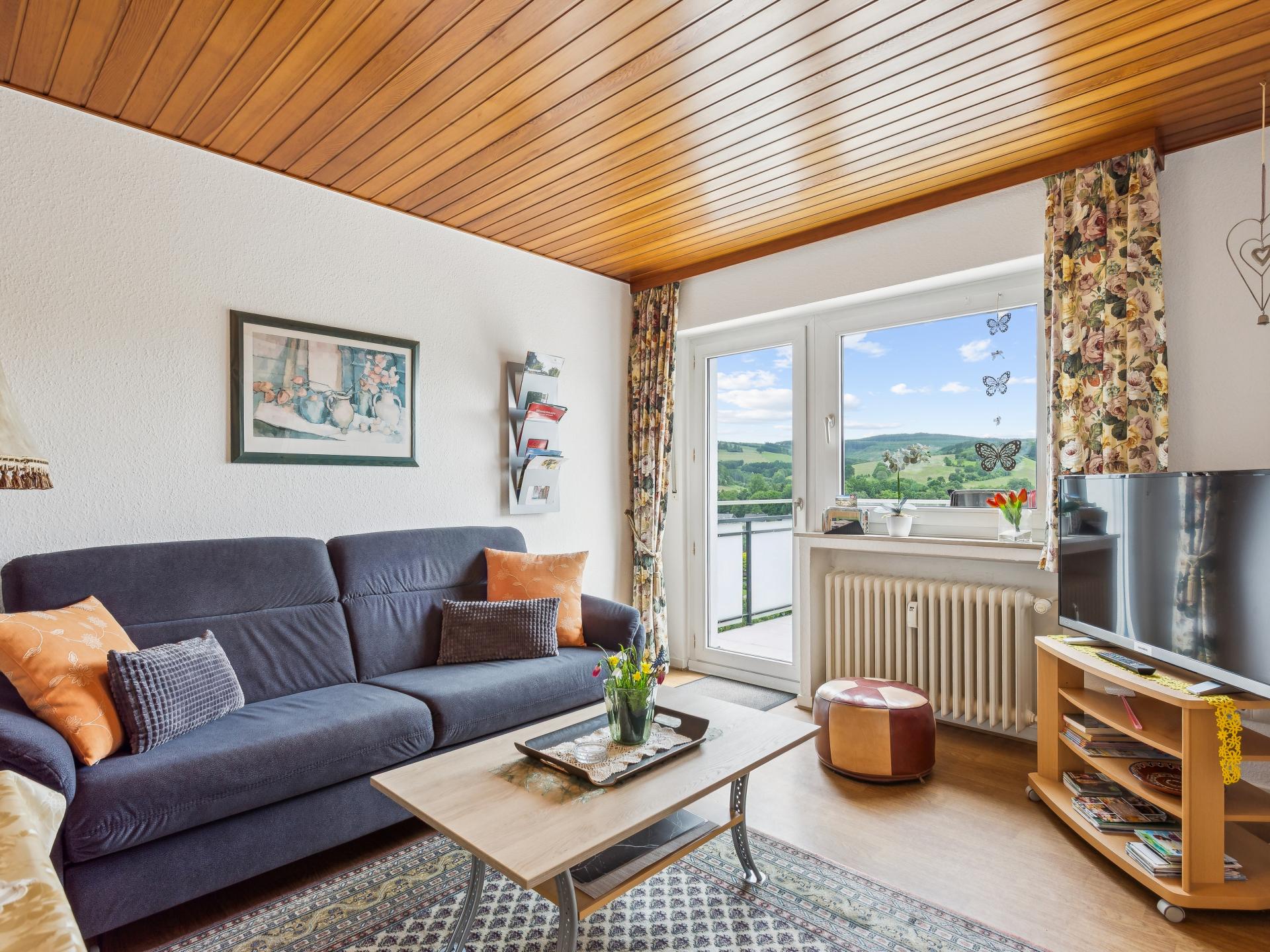 Kleine woning met een balkon in het Sauerland