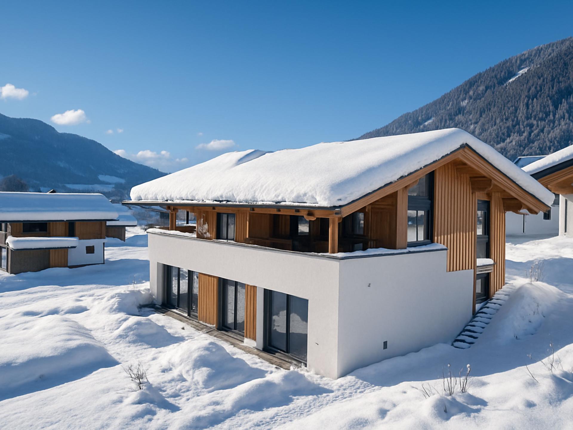 Mooi vakantiehuis direct aan de piste gelegen