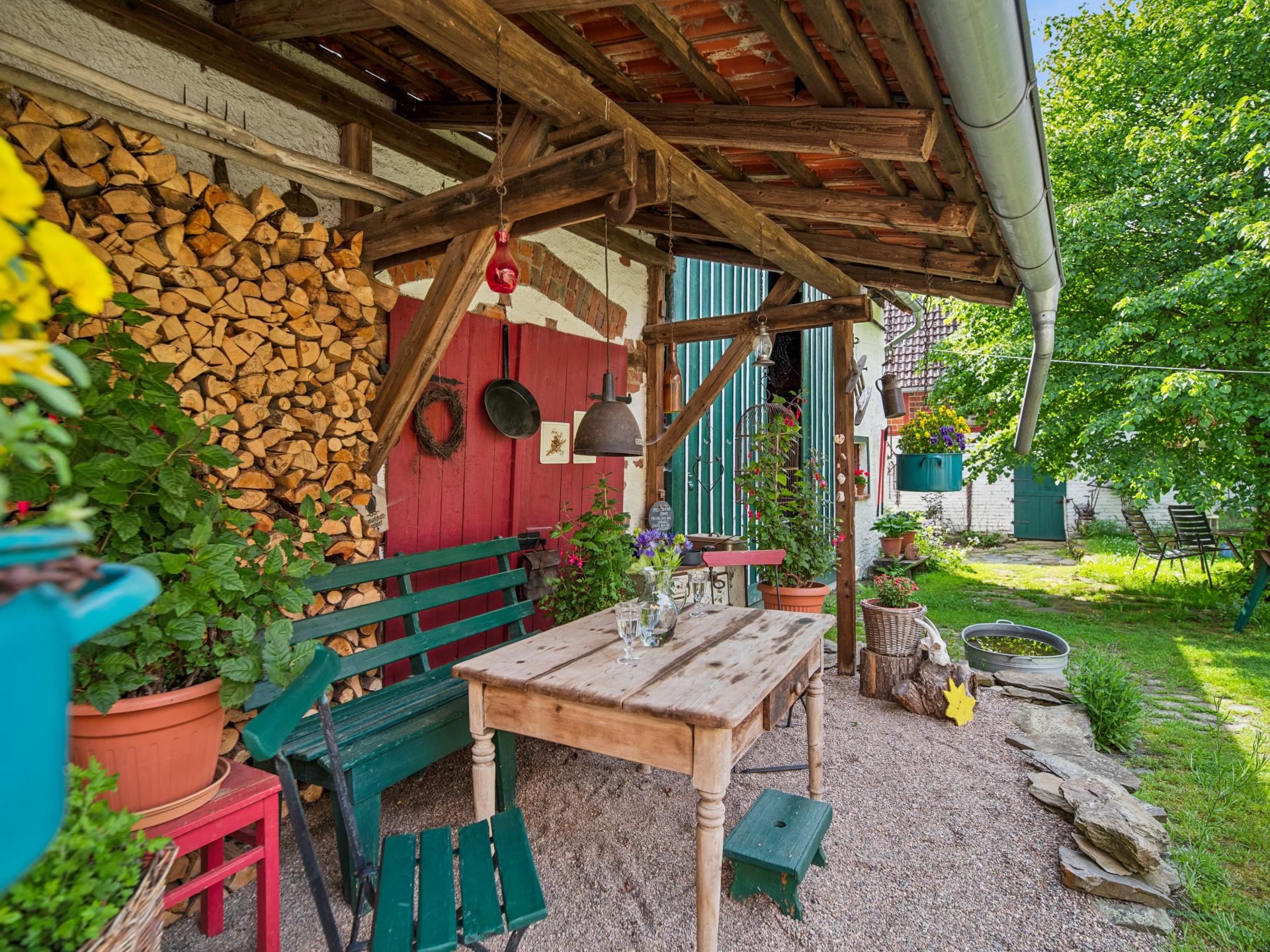 Rustiek huis op oude boerderij in de Zuid-Harz