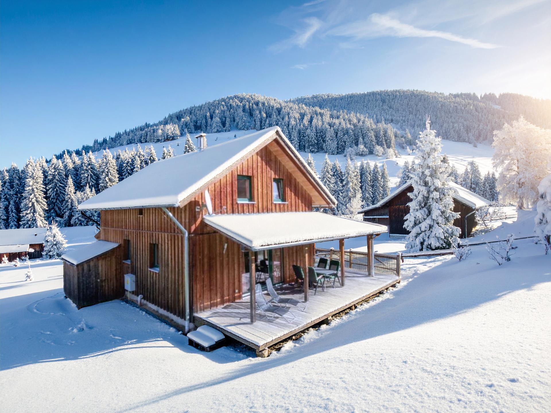 Chalet met sauna in de bergen bij skigebieden