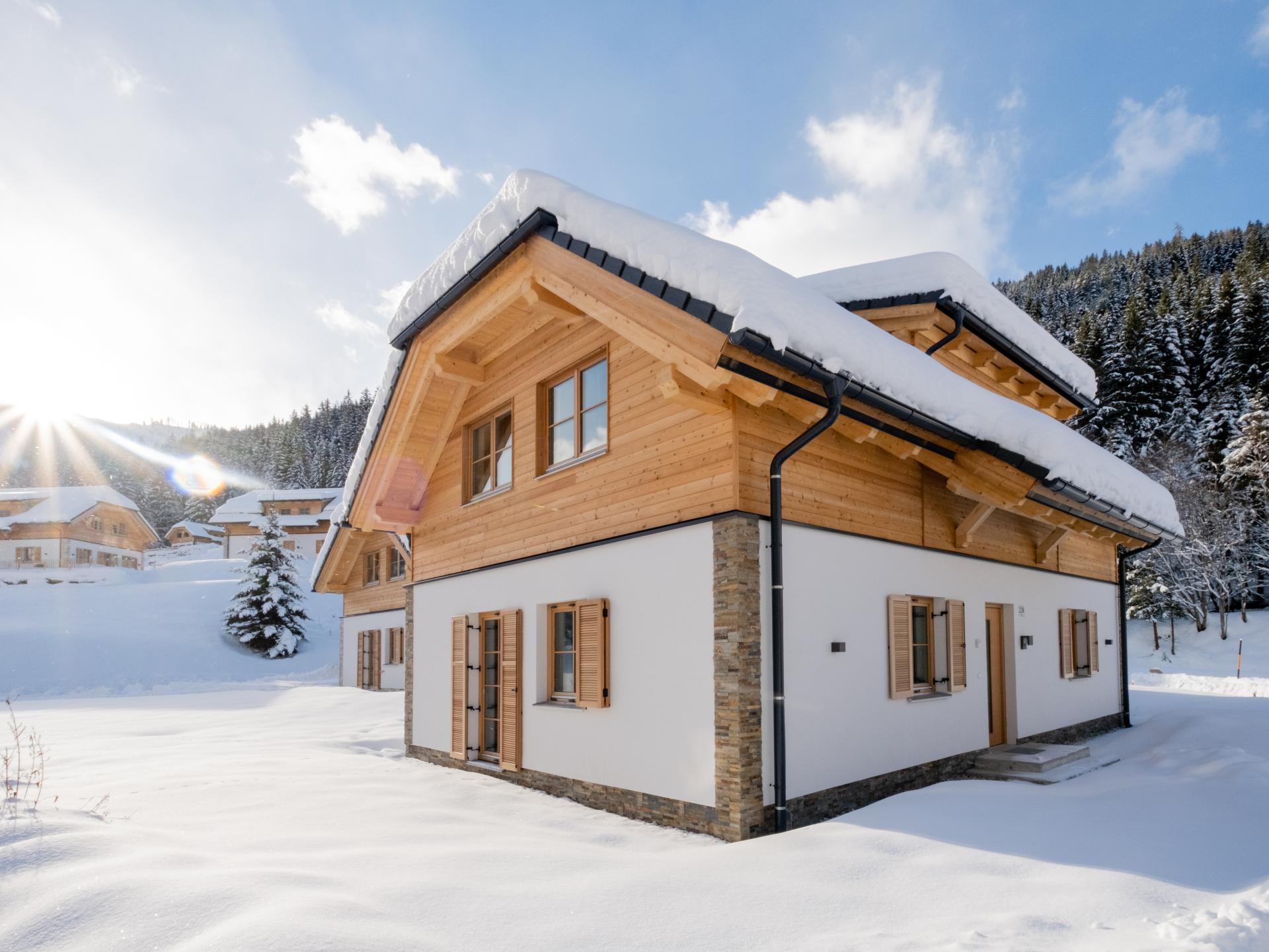 Luxe chalet met sauna op klein park
