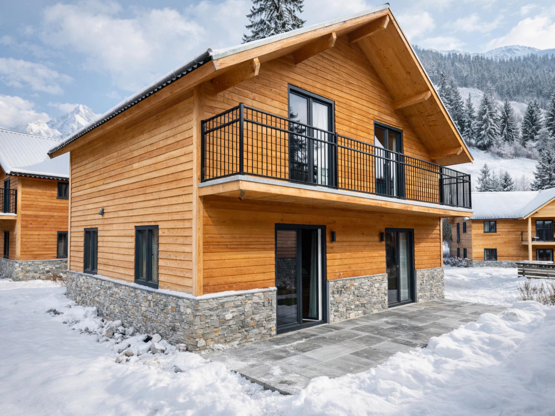 Luxe chalet met sauna aan een Alpenmeer