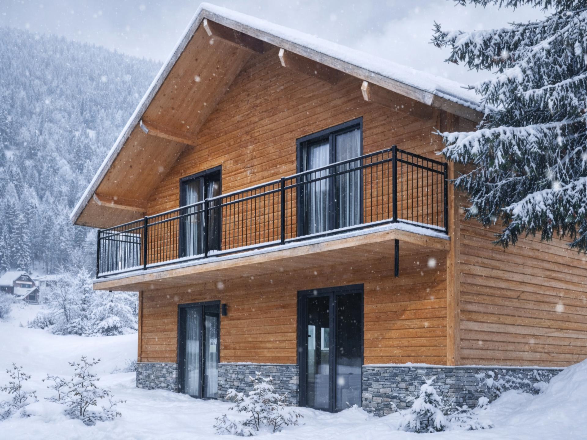 Luxe chalet aan een meer in de Alpen met sauna