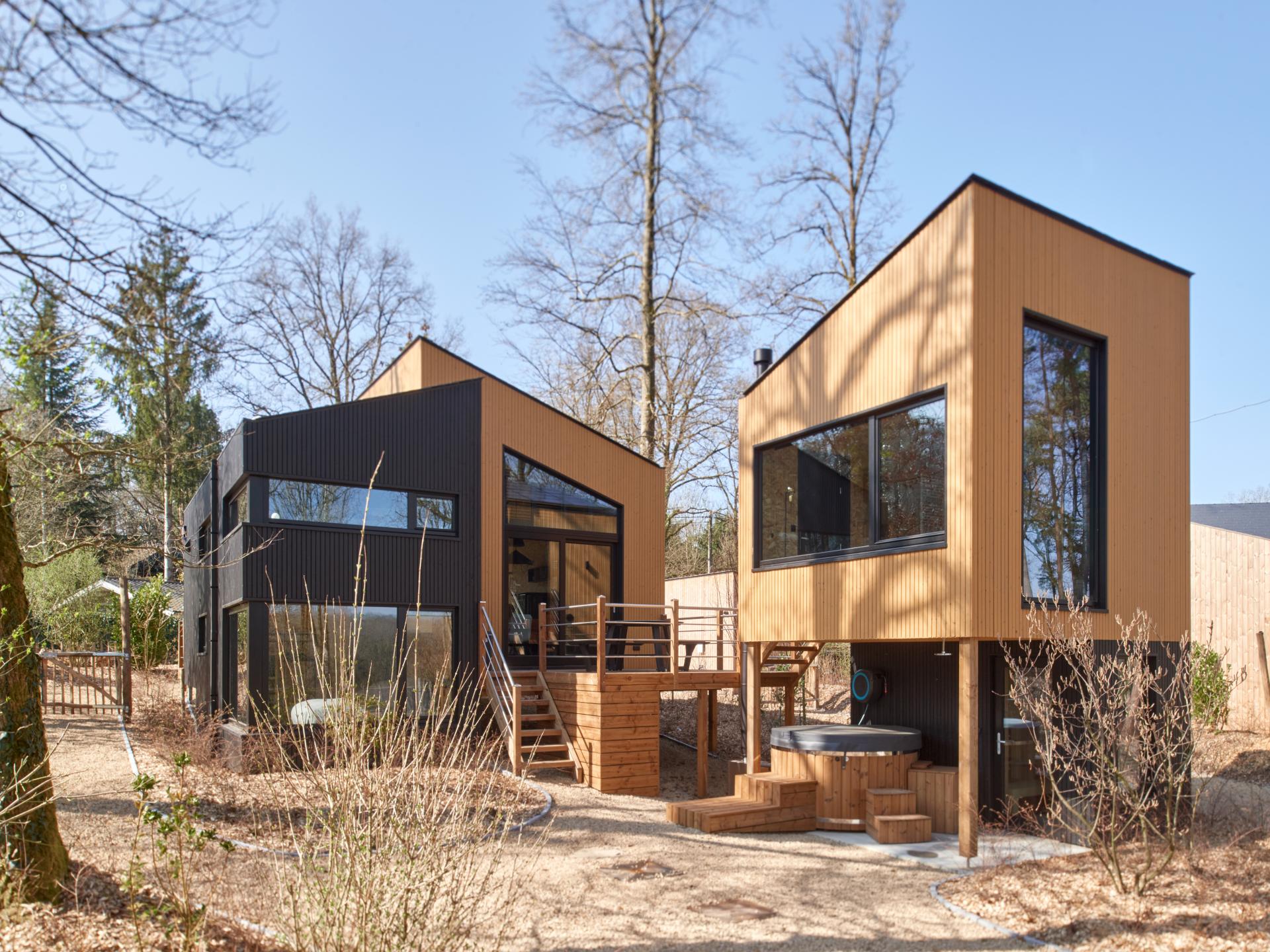 Designwoning met wellness in de natuur
