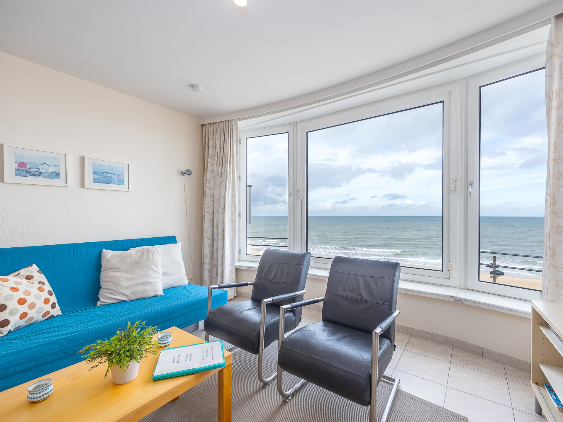 Appartement 1 slaapkamer en frontaal zeezicht