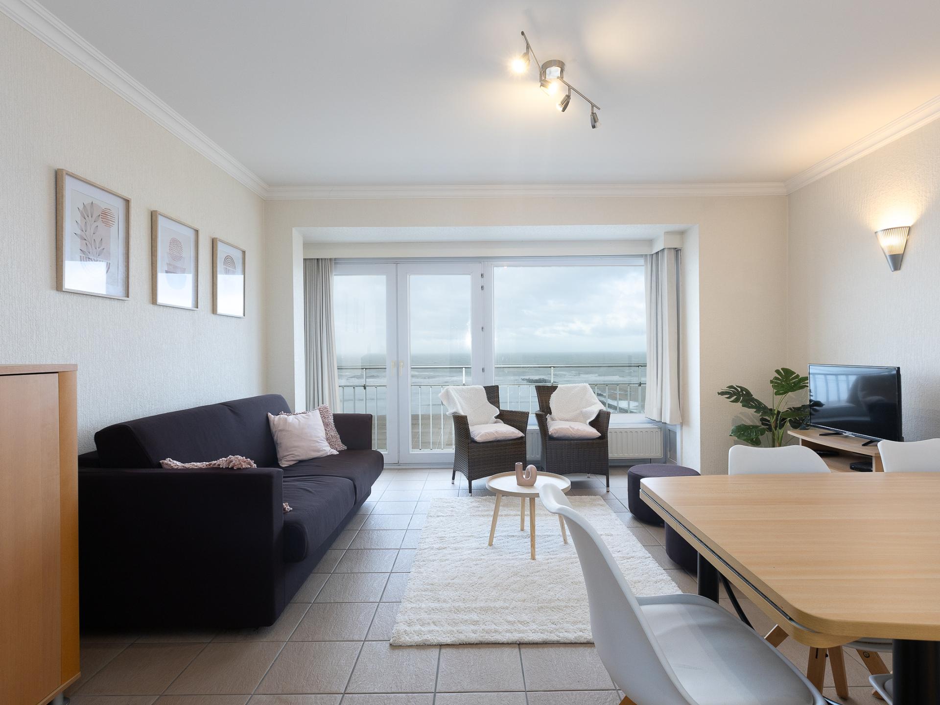 Appartement met zeezicht en twee terrassen