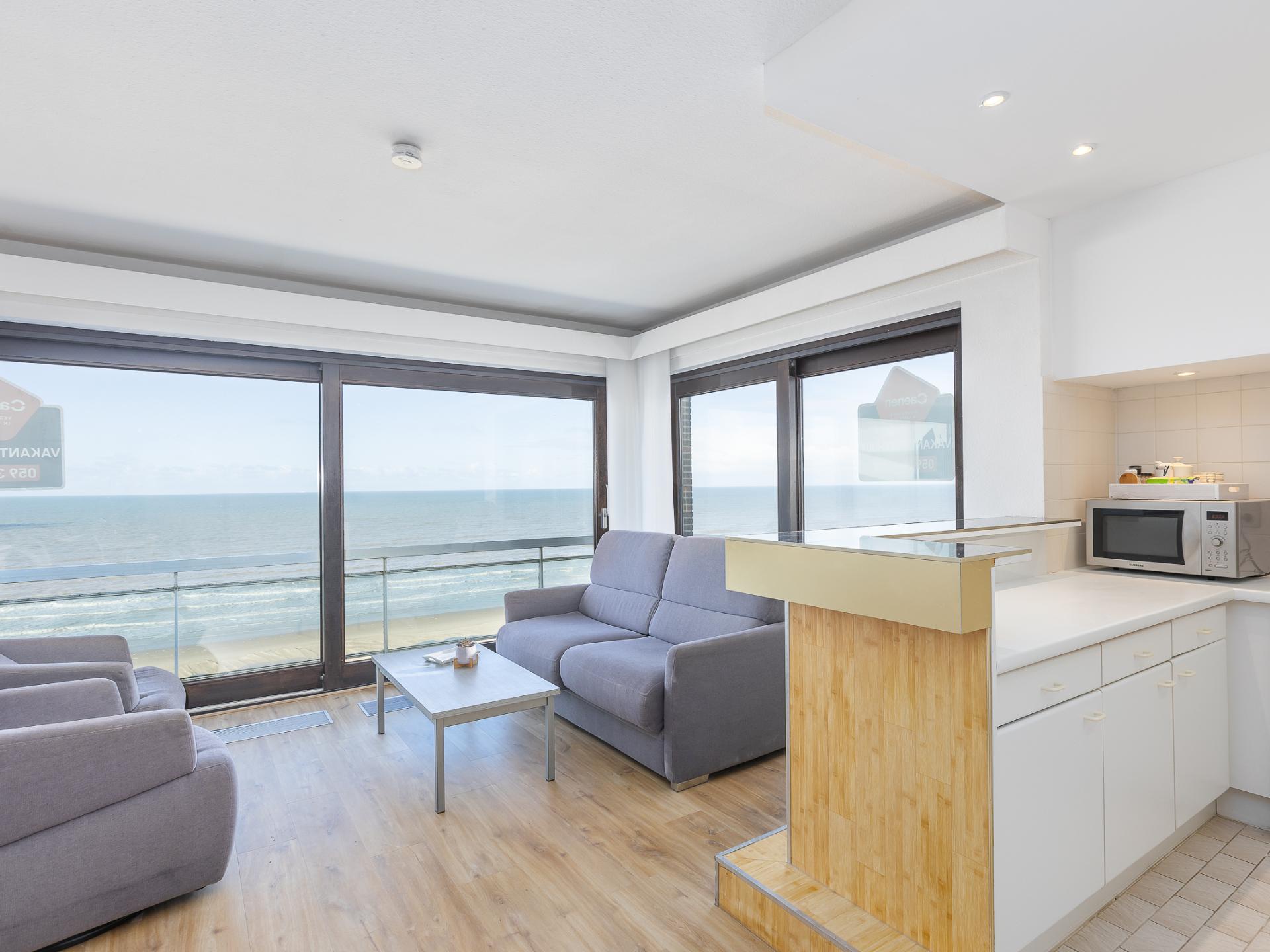 Hoekappartement met fenomenaal zeezicht
