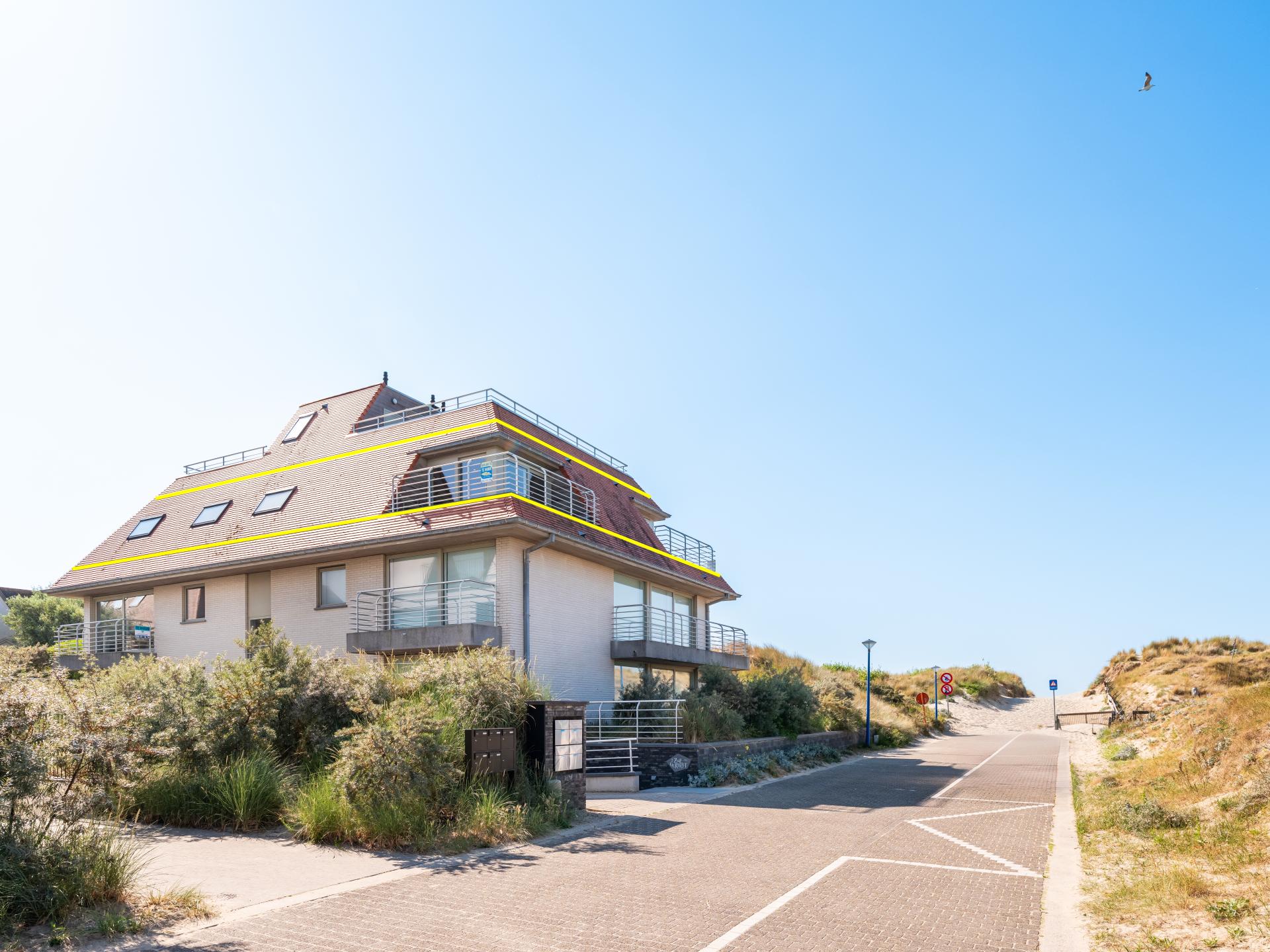 Prachtig appartement direct aan het strand