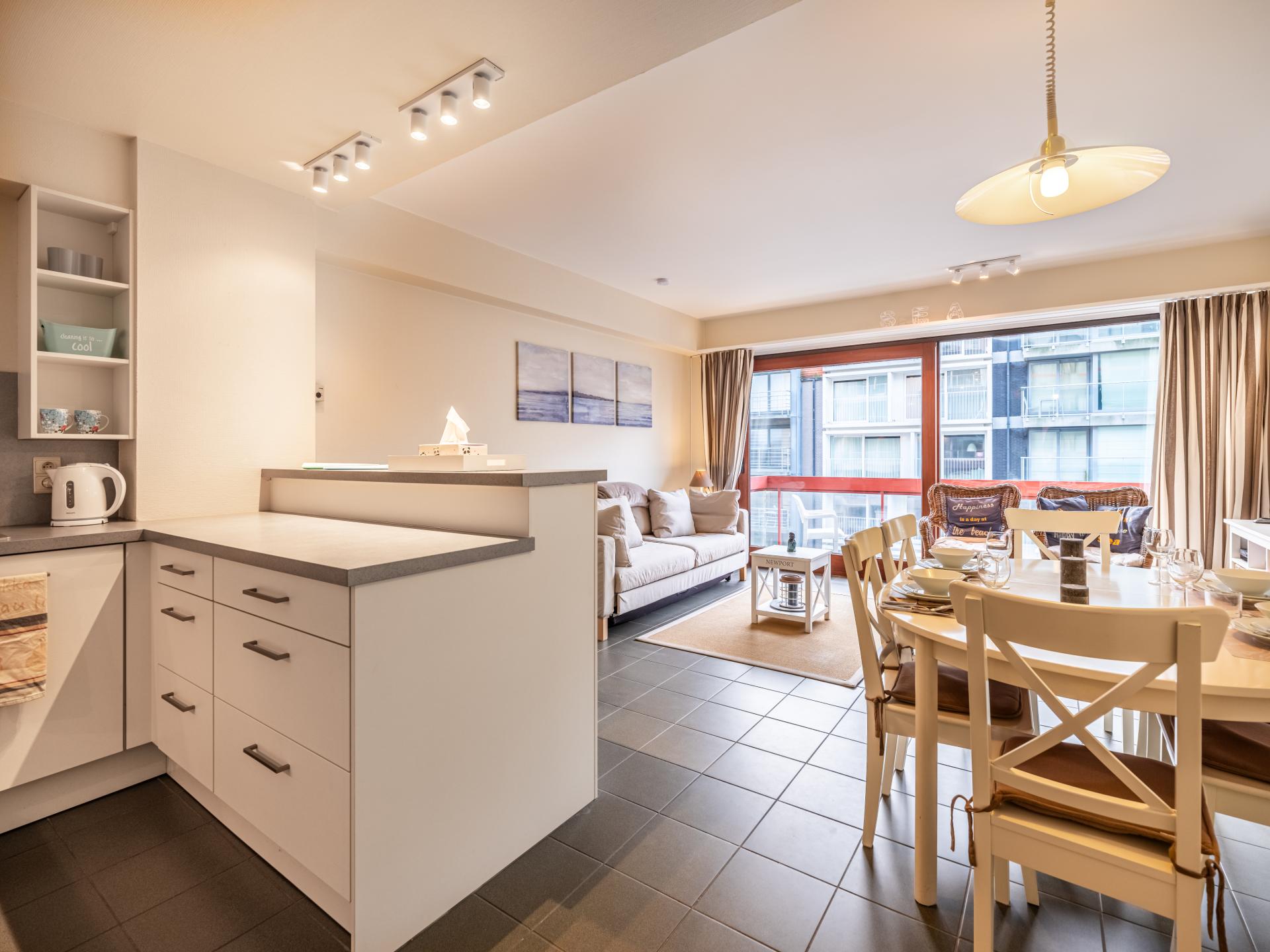Mooi appartement direct aan het strand