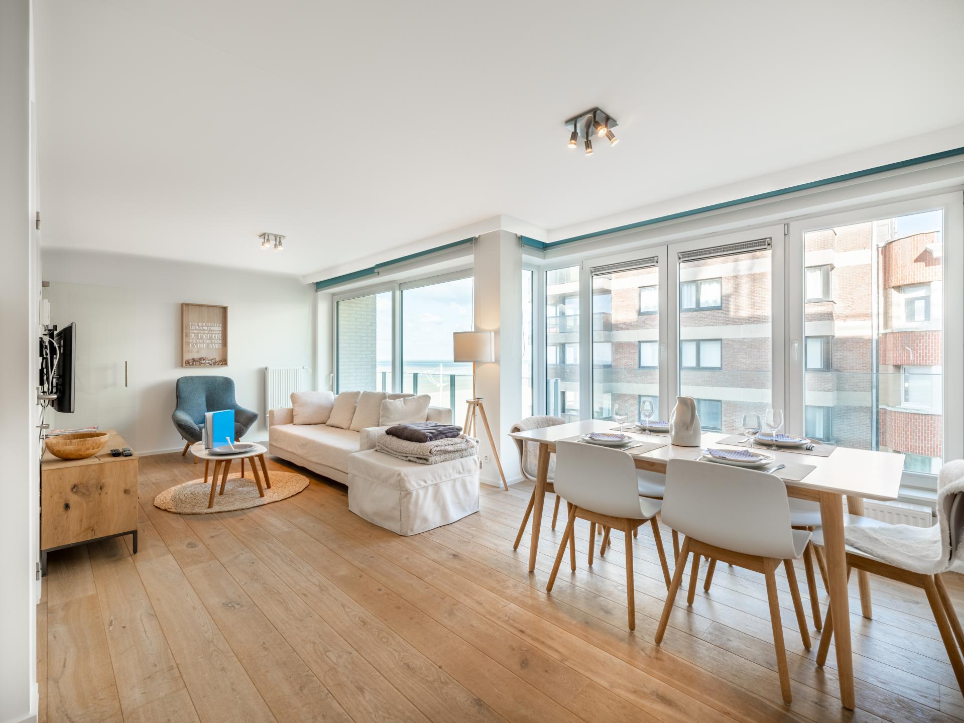 Prachtig appartement direct aan het strand