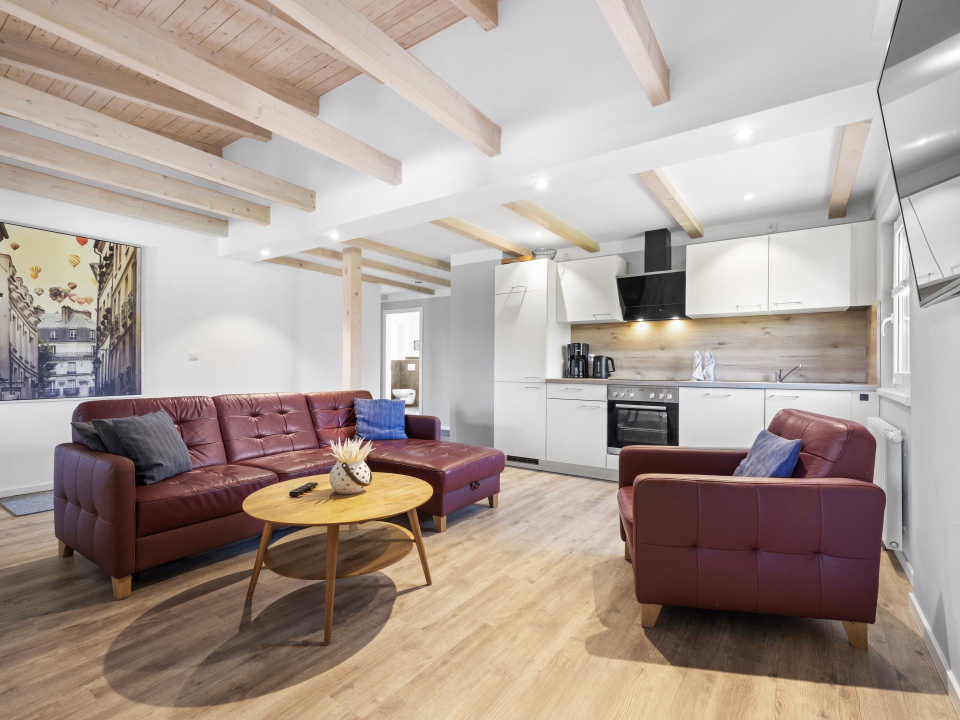 Groot appartement direct aan de Oostzee