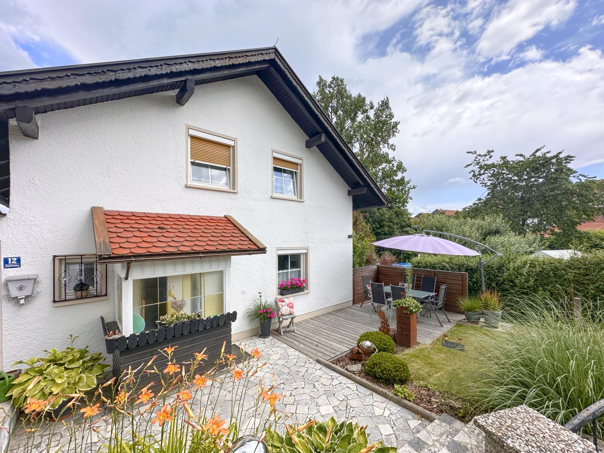 Vakantiehuis met terras in het Beierse Woud