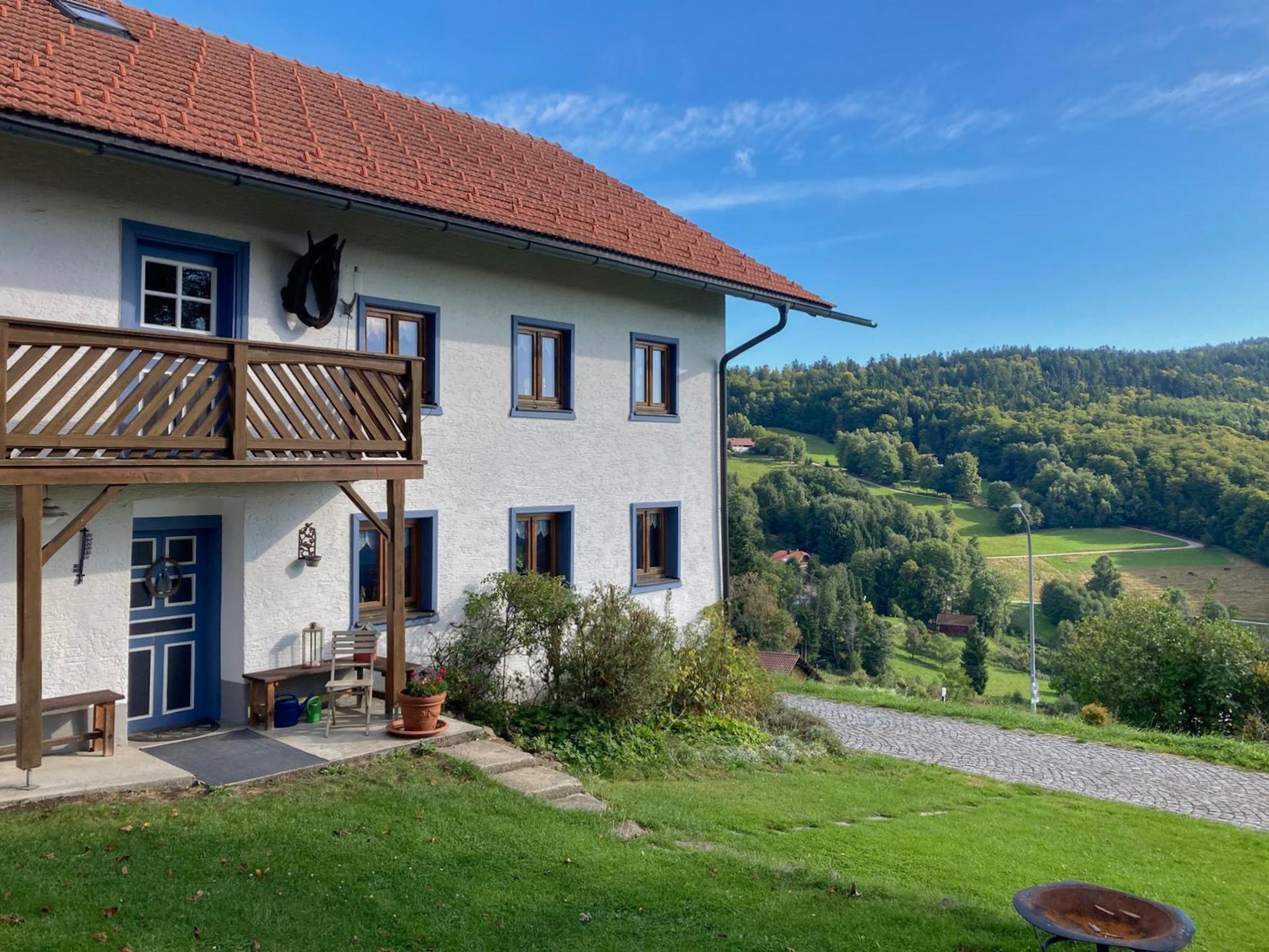 Vakantiehuis met topuitzicht in het Beierse Woud