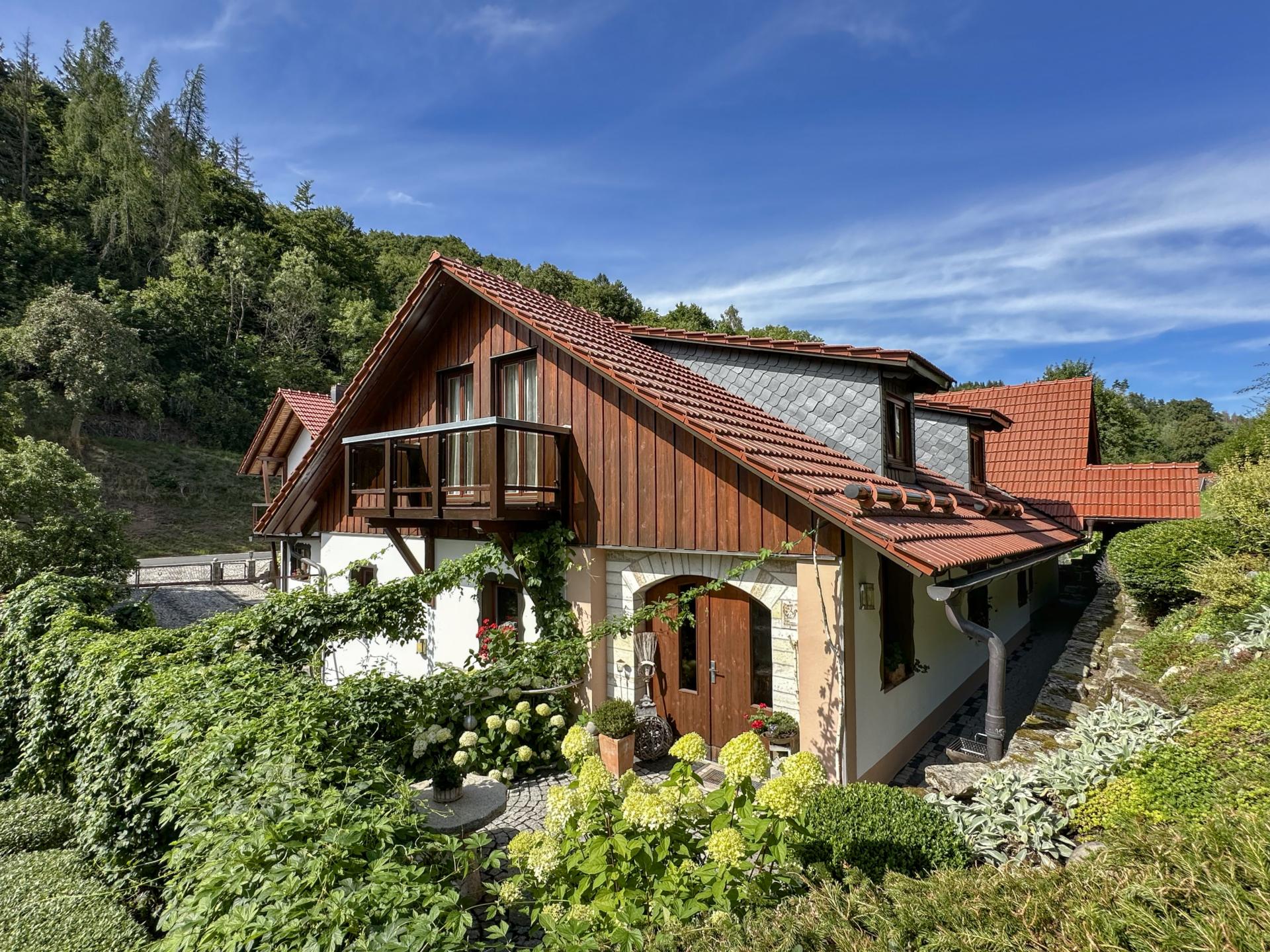 Vakantiehuis bij boerderij in het Thüringer Woud