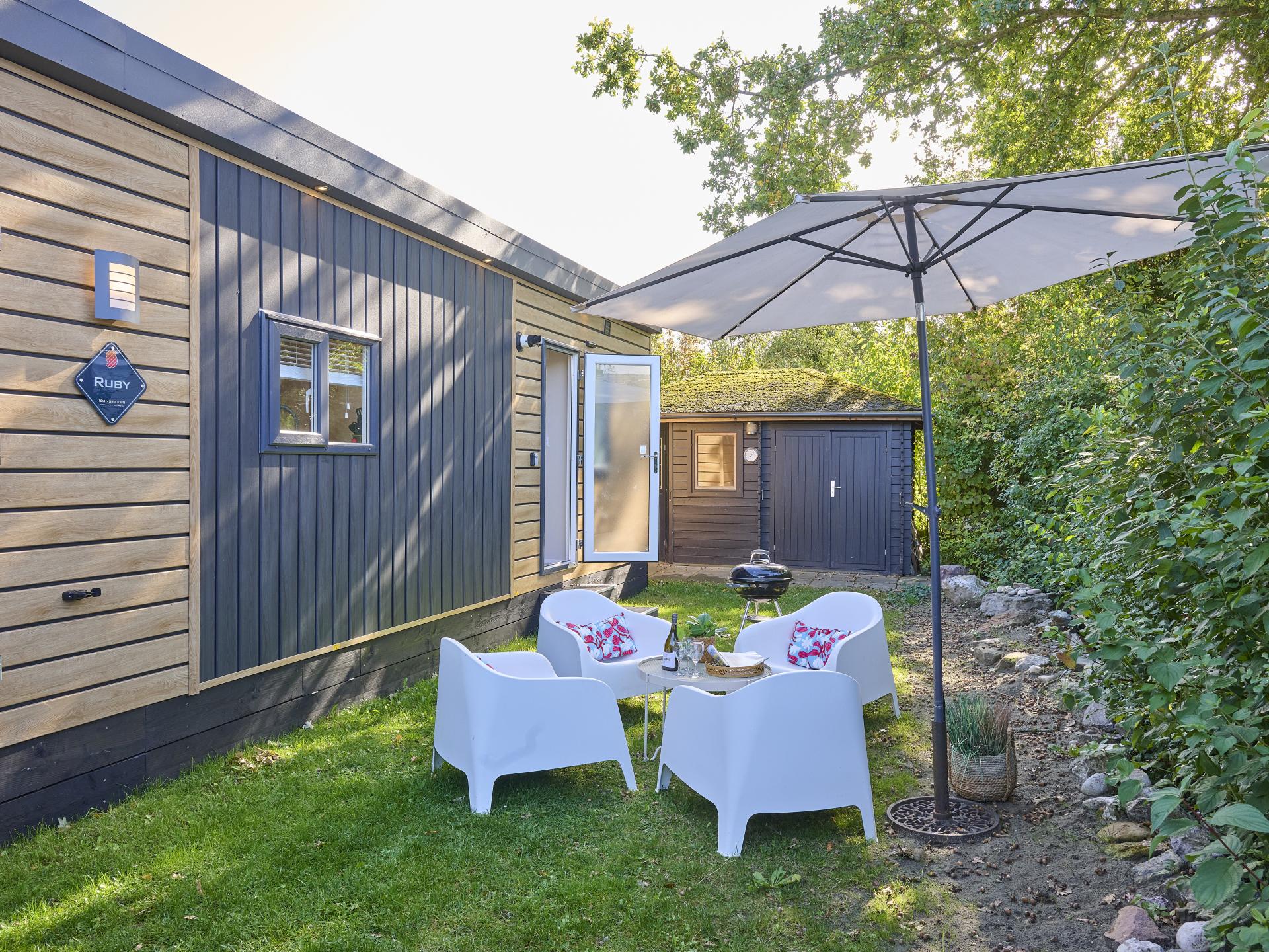 Chalet met frisse uitstraling nabij het strand