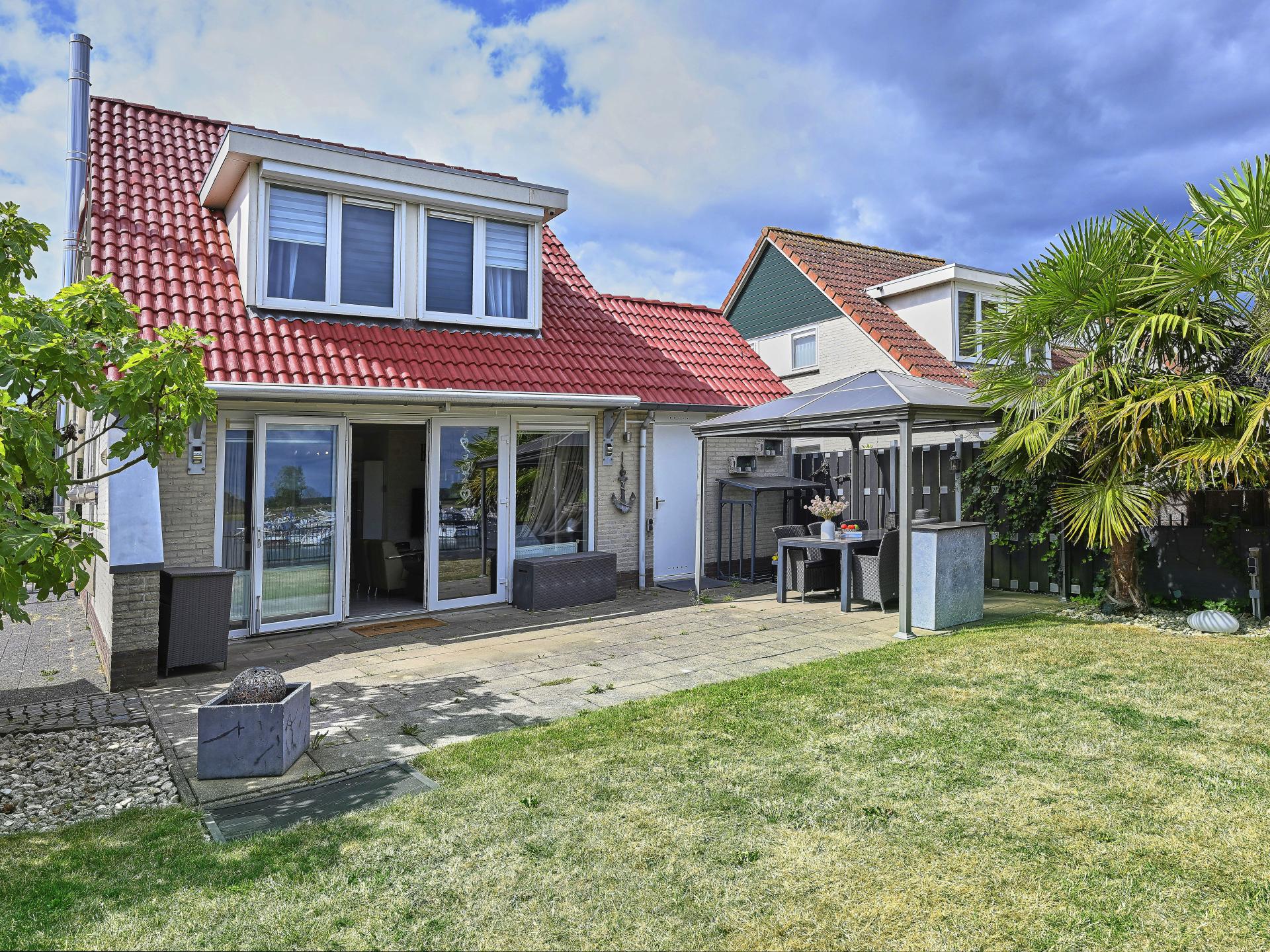 Vakantiewoning aan het water met grote tuin