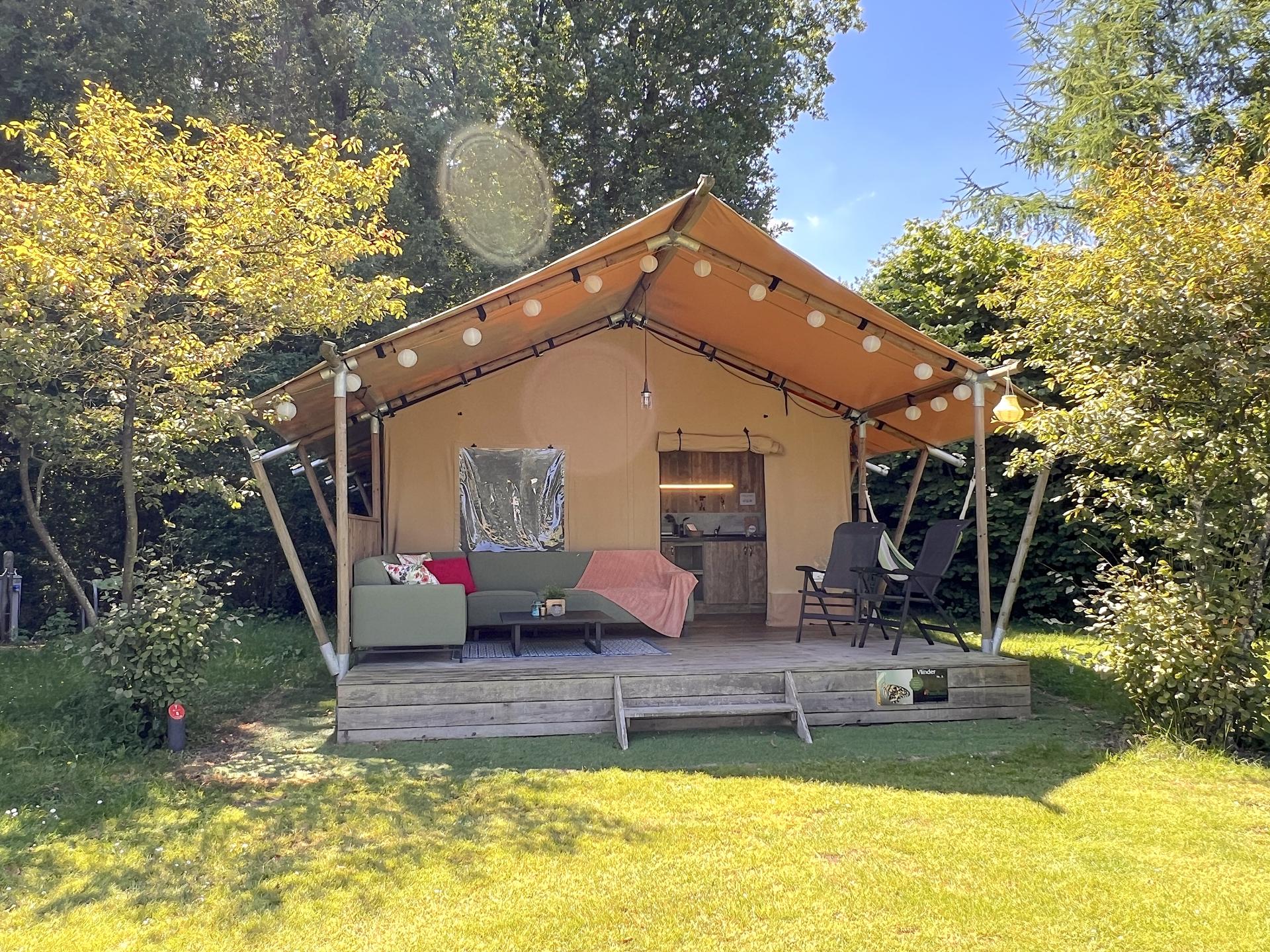 Luxe Glamping op de Veluwe op mooi park